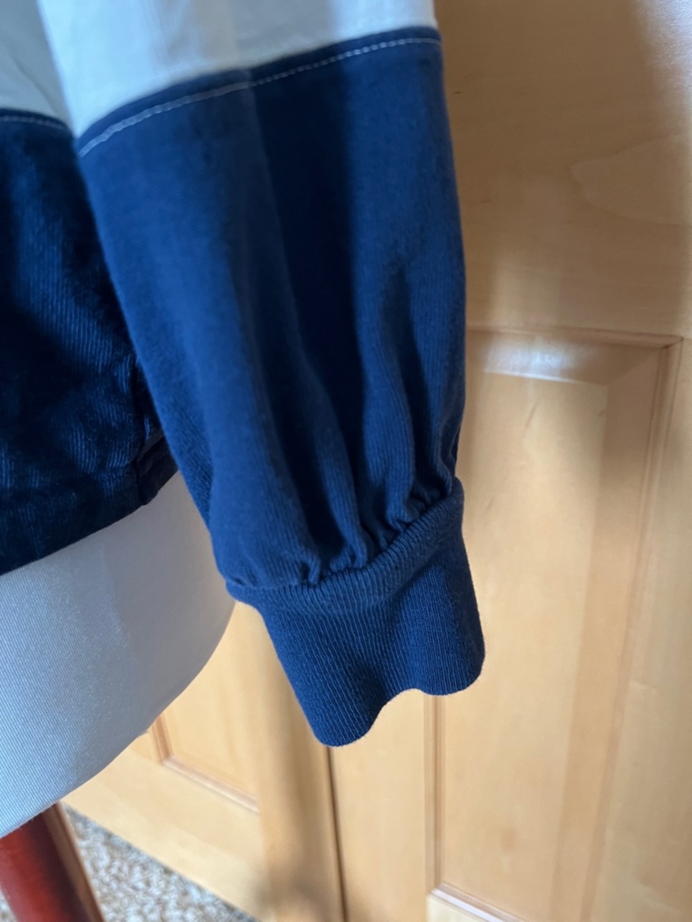 Madewell Navy and Cream Striped Rugby Shirt - Picture 4 of 7